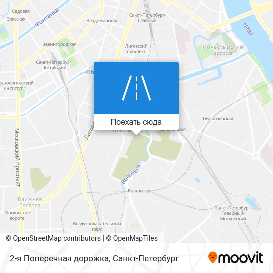Карта 2-я Поперечная дорожка