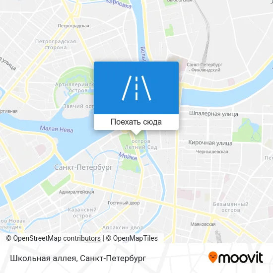 Карта Школьная аллея
