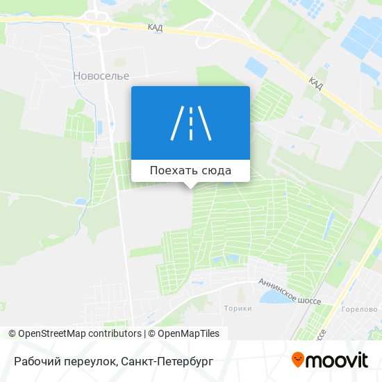 Карта Рабочий переулок