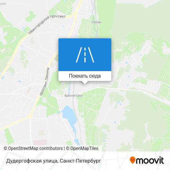 Карта Дудергофская улица