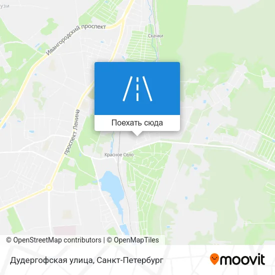 Карта Дудергофская улица