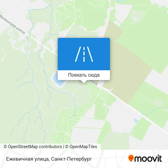 Карта Ежевичная улица