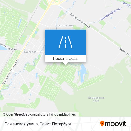 Карта Раменская улица
