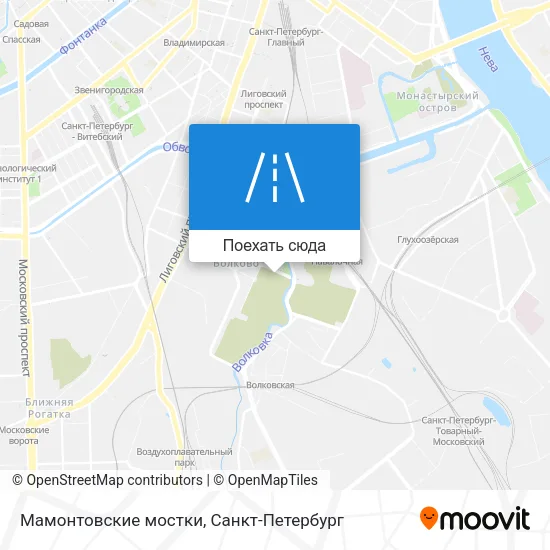 Карта Мамонтовские мостки