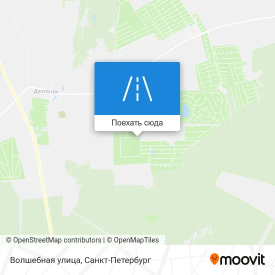 Карта Волшебная улица