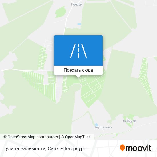 Карта улица Бальмонта
