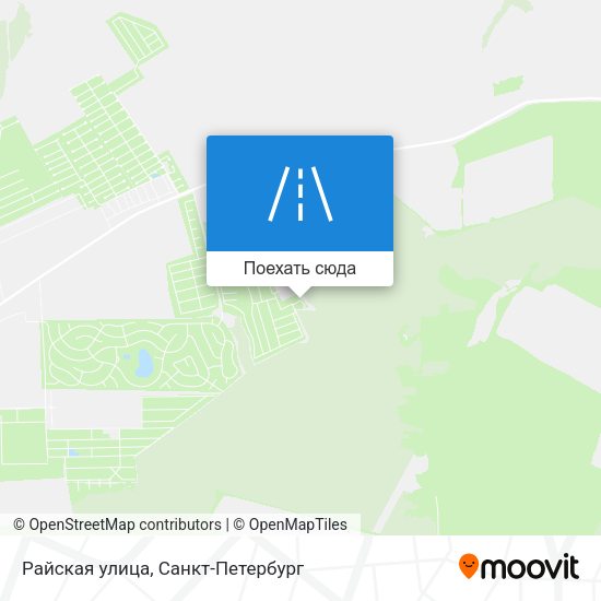 Карта Райская улица