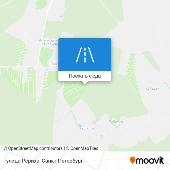 Карта улица Рериха