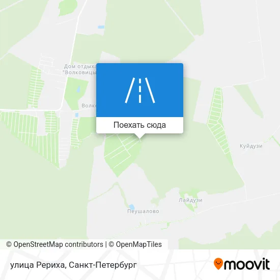 Карта улица Рериха