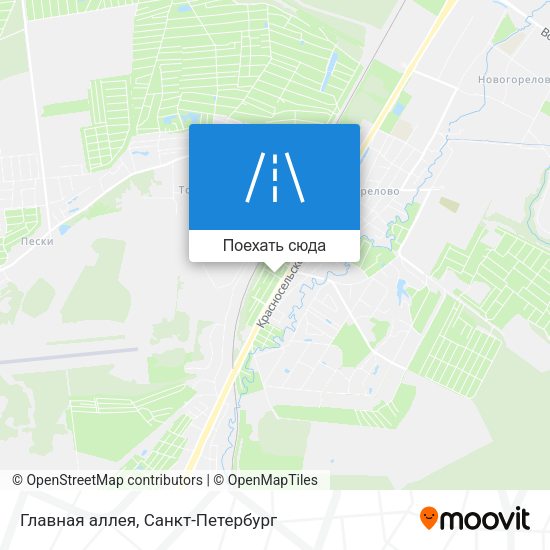 Карта Главная аллея