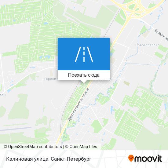 Карта Калиновая улица