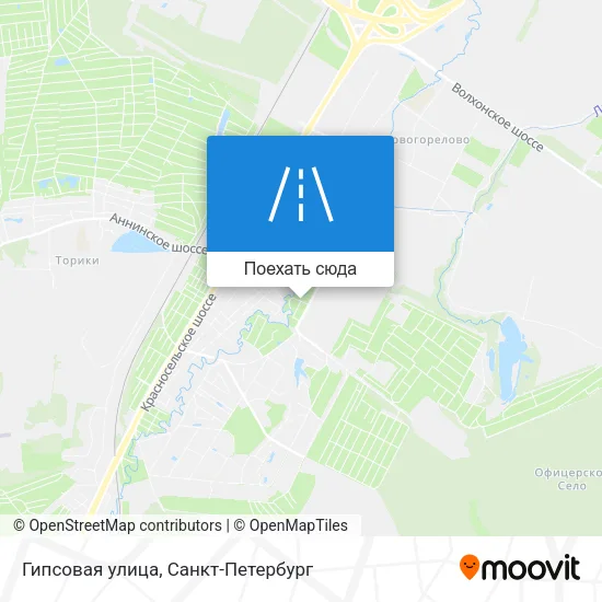 Карта Гипсовая улица