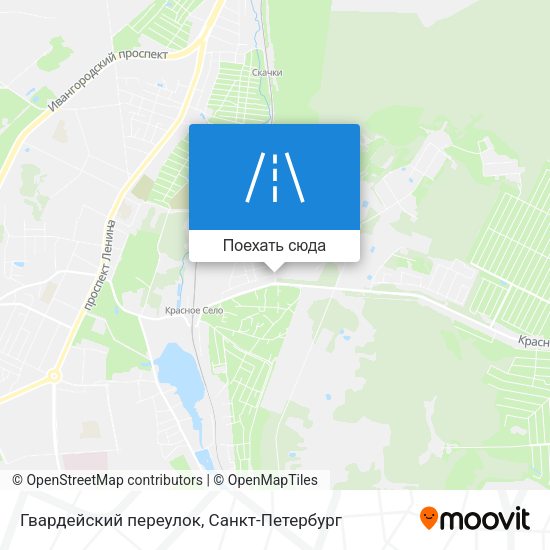 Карта Гвардейский переулок