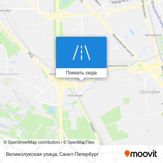 Карта Великолукская улица