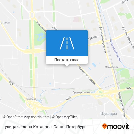 Карта улица Фёдора Котанова