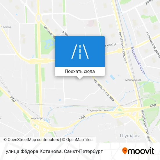 Карта улица Фёдора Котанова