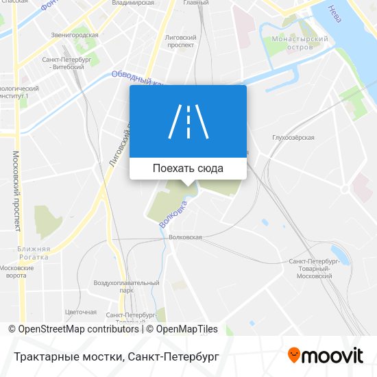 Карта Трактарные мостки