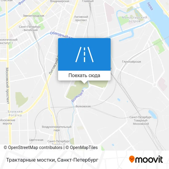Карта Трактарные мостки