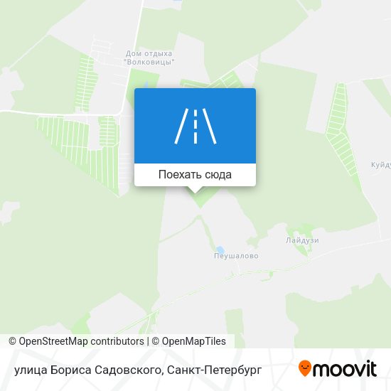 Карта улица Бориса Садовского