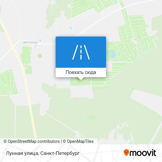 Карта Лунная улица