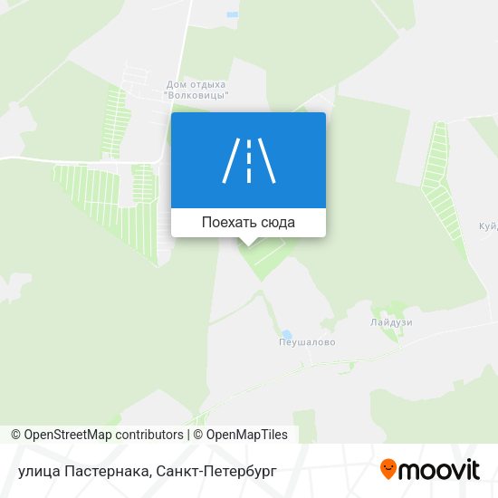 Карта улица Пастернака