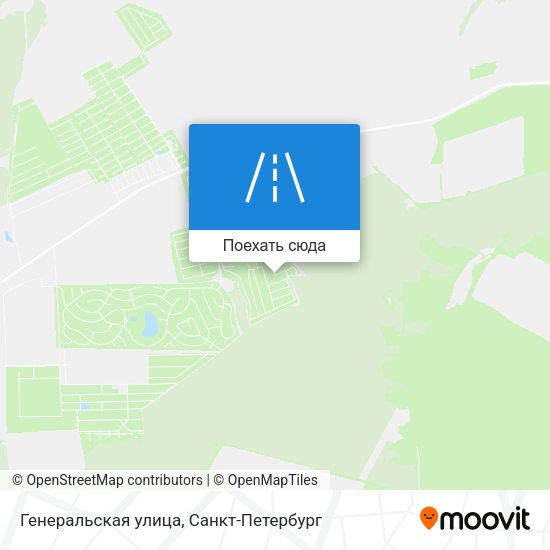 Карта Генеральская улица