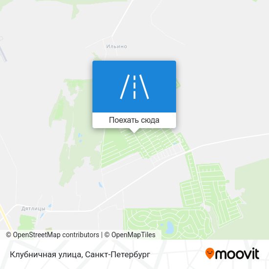 Карта Клубничная улица
