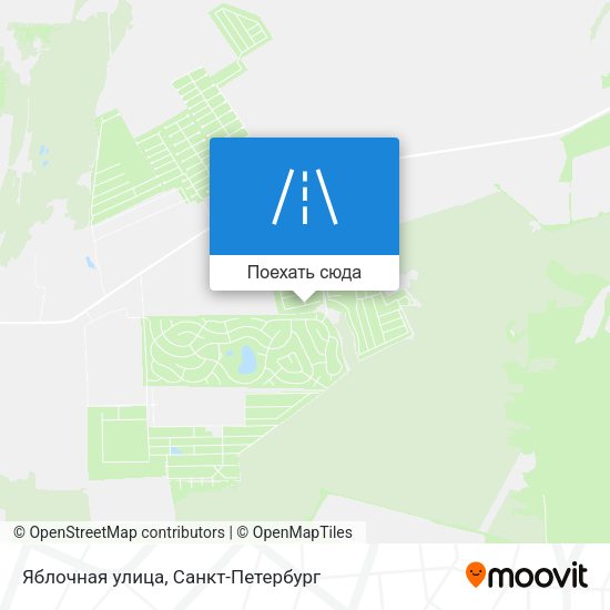 Карта Яблочная улица