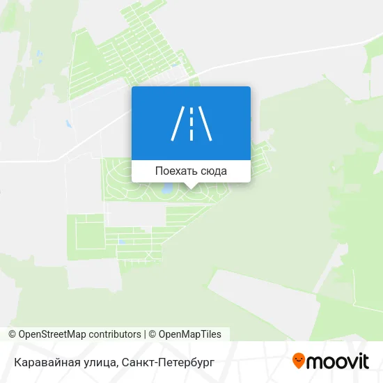 Карта Каравайная улица