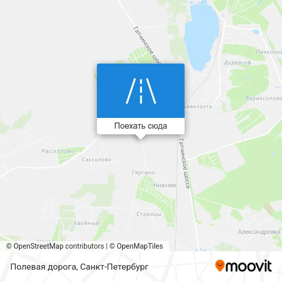 Карта Полевая дорога