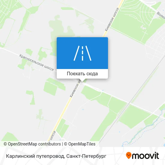 Карта Карлинский путепровод