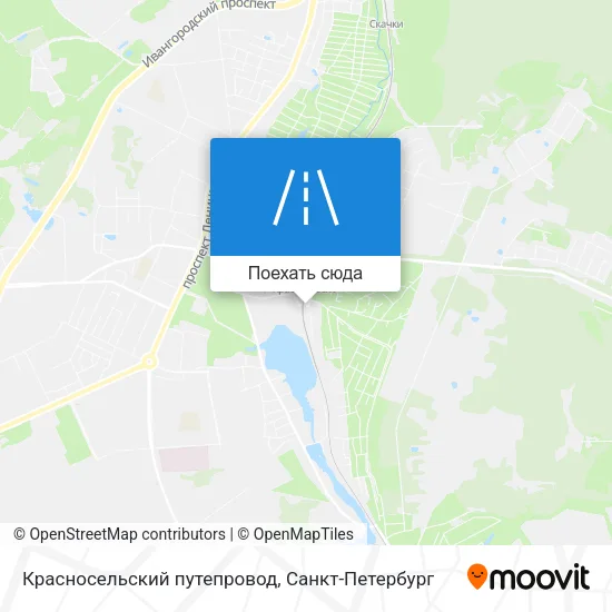 Карта Красносельский путепровод