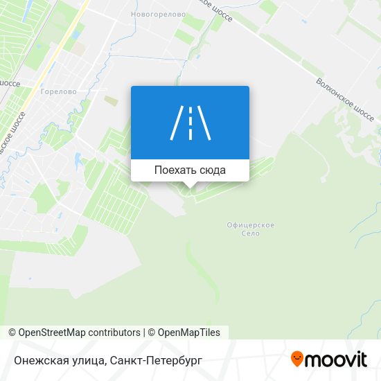 Карта Онежская улица