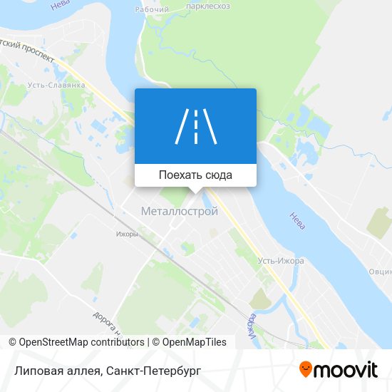 Карта Липовая аллея