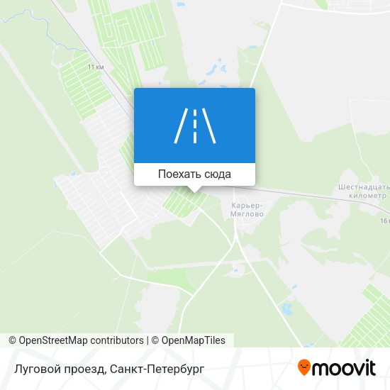 Карта Луговой проезд