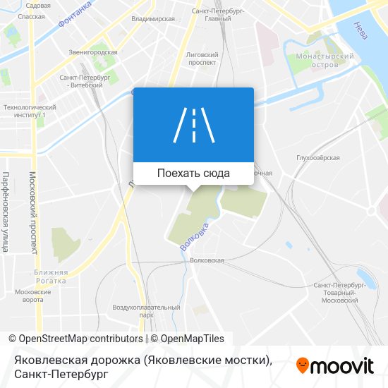 Карта Яковлевская дорожка (Яковлевские мостки)