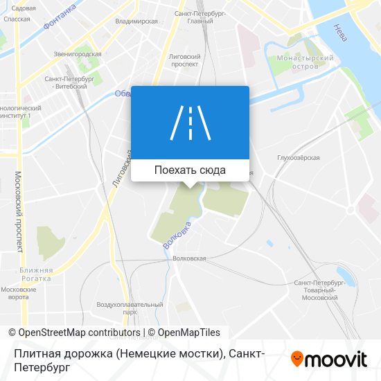 Карта Плитная дорожка (Немецкие мостки)