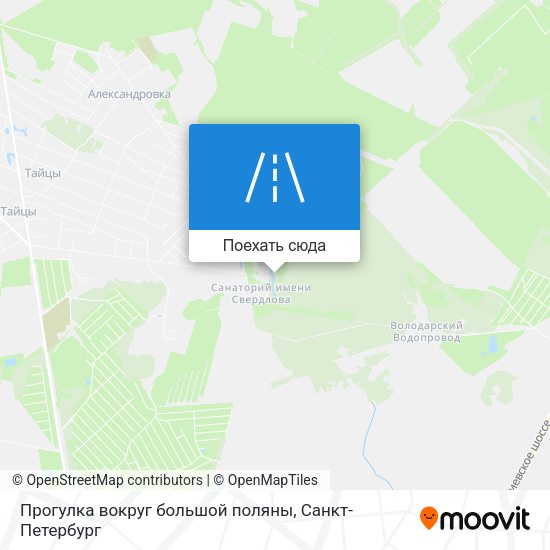 Карта Прогулка вокруг большой поляны