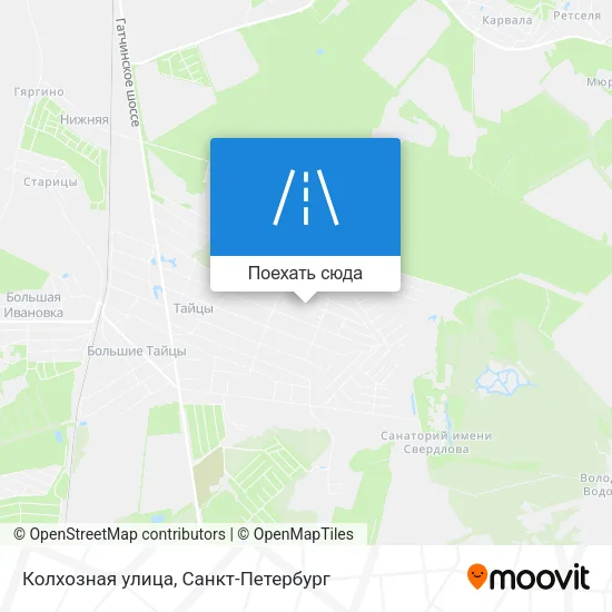 Карта Колхозная улица