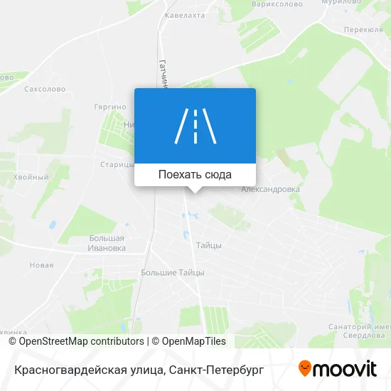 Карта Красногвардейская улица