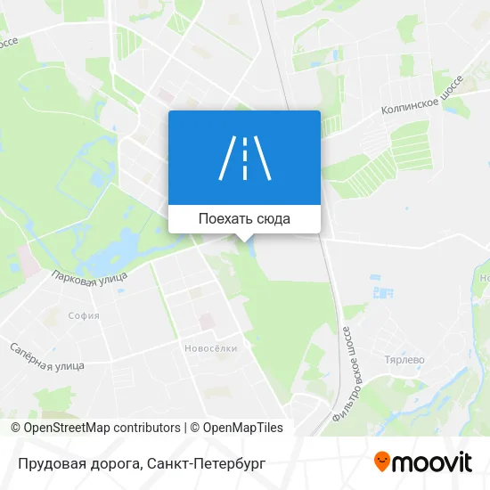 Карта Прудовая дорога