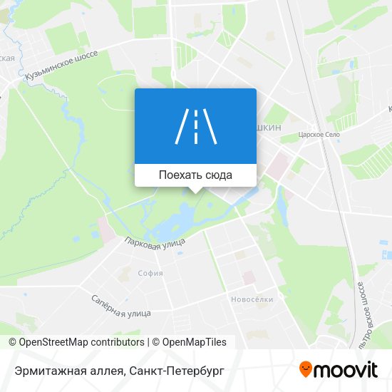 Карта Эрмитажная аллея