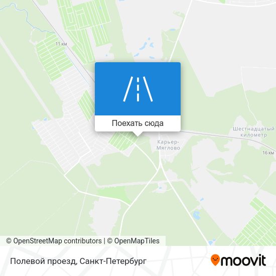 Карта Полевой проезд