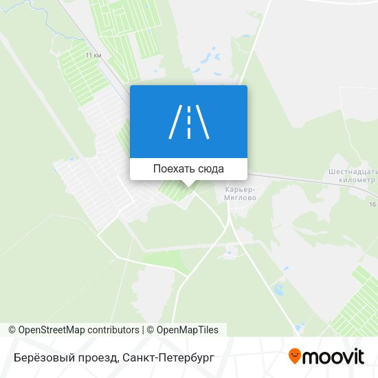 Карта Берёзовый проезд