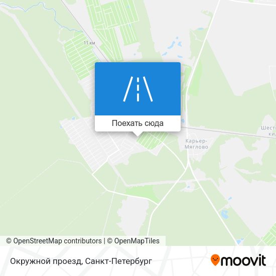Карта Окружной проезд