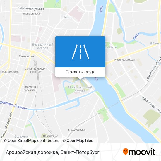 Карта Архирейская дорожка