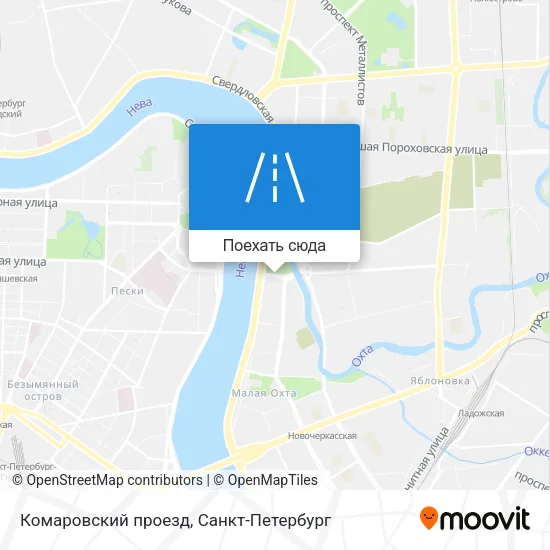 Карта Комаровский проезд