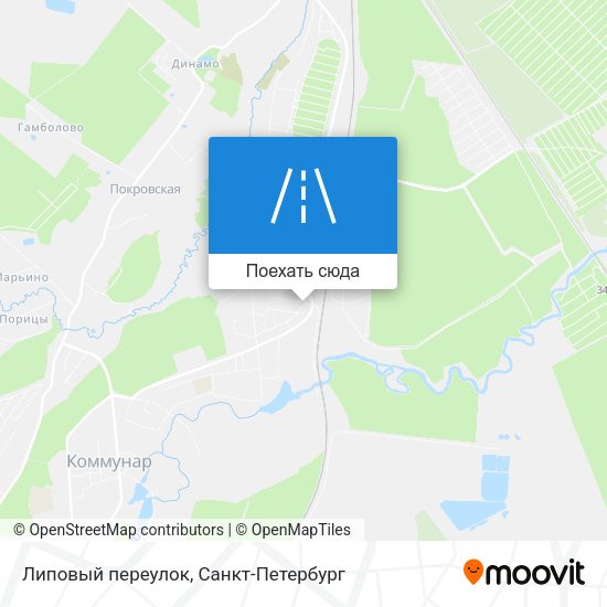 Карта Липовый переулок