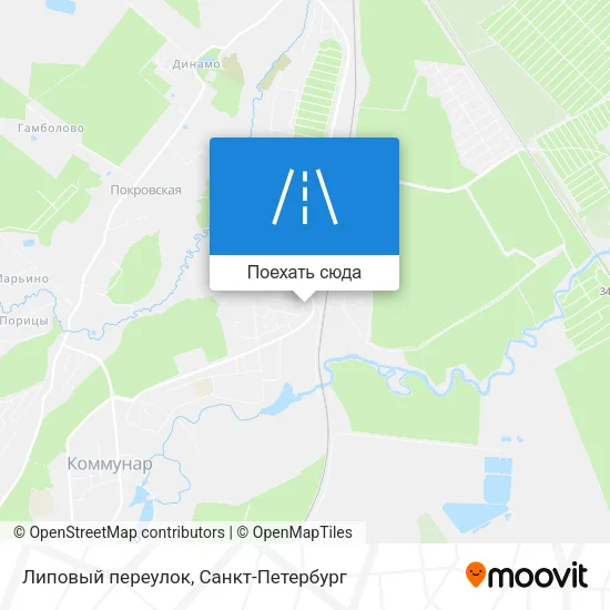 Карта Липовый переулок