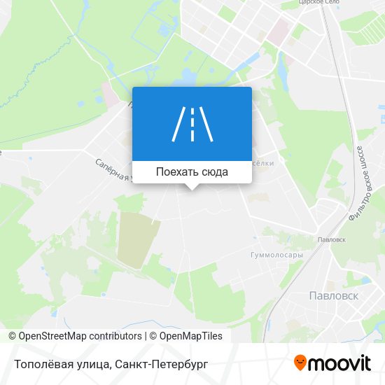 Карта Тополёвая улица